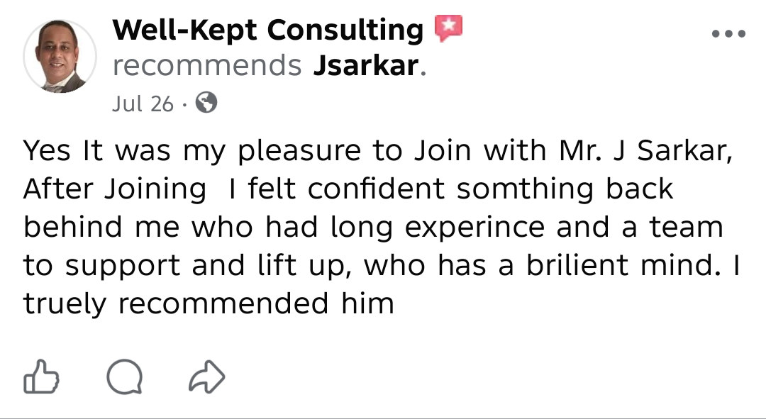 Well-Kept Consulting-এর রিভিউ, Facebook স্ক্রিনশট